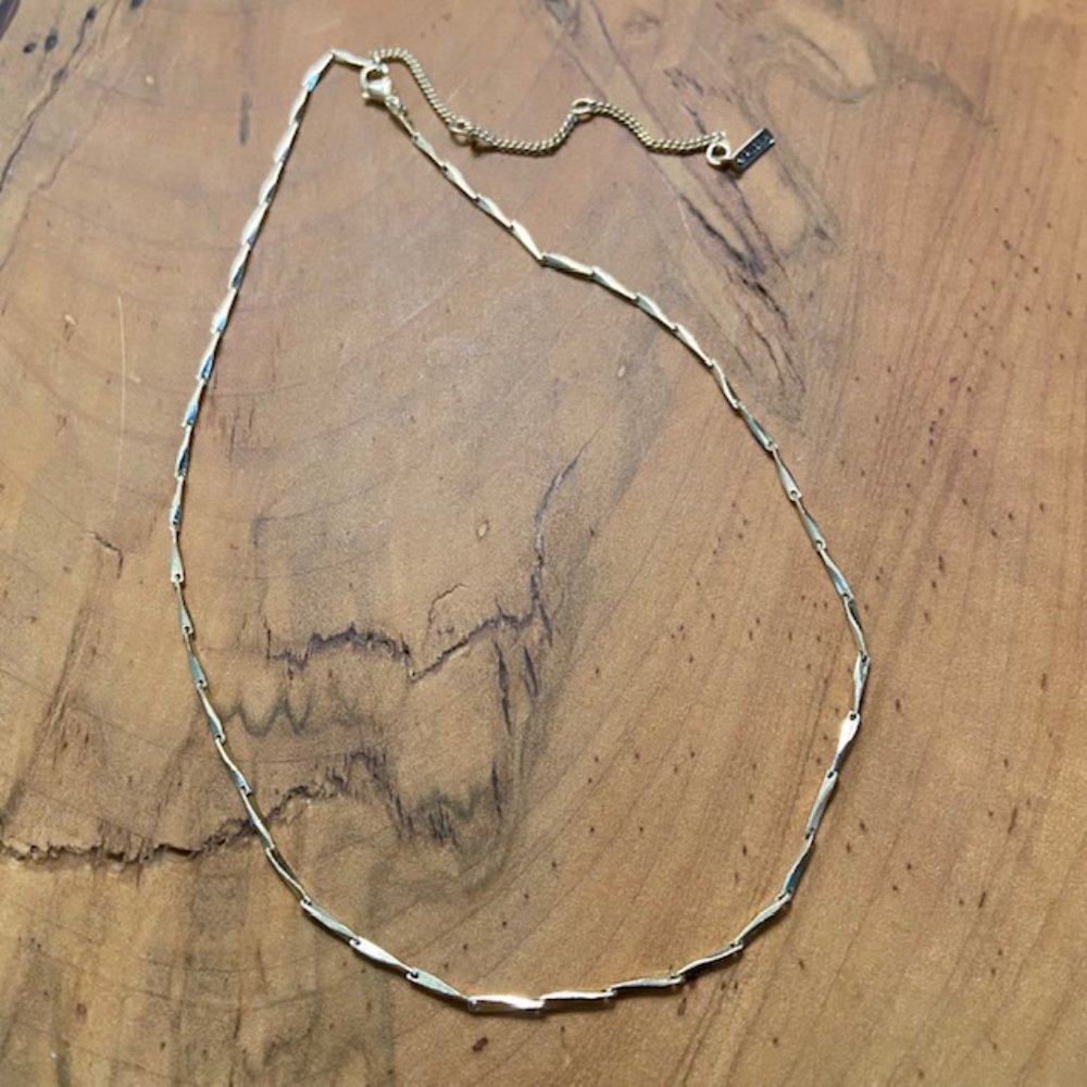 Pilgrim Gold-Plated Linked Bar Chain Necklace